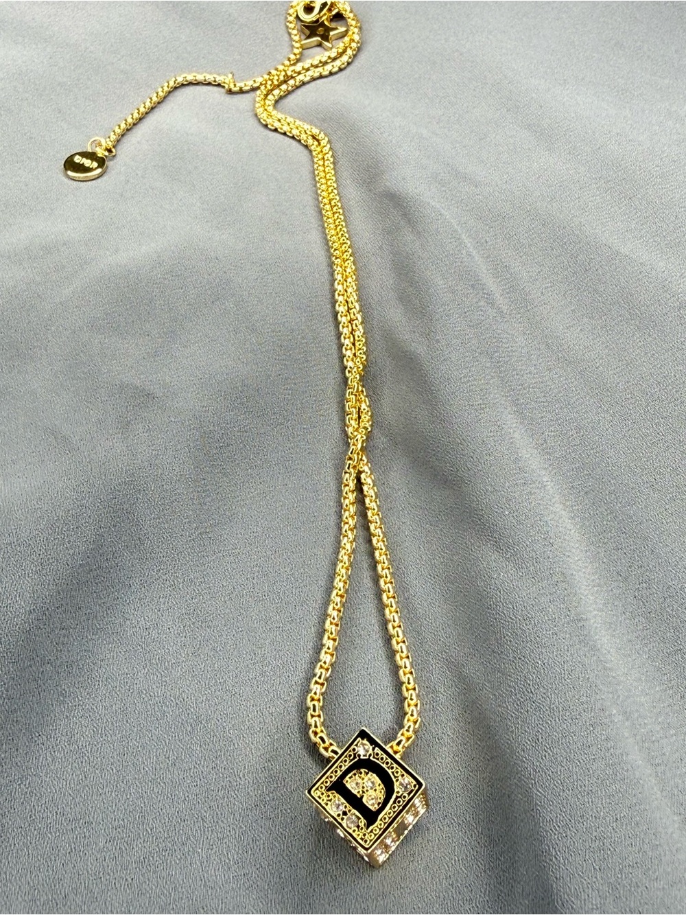 Fashion Jewelry Gold and Black Padlock Pendant Necklace with Crystals